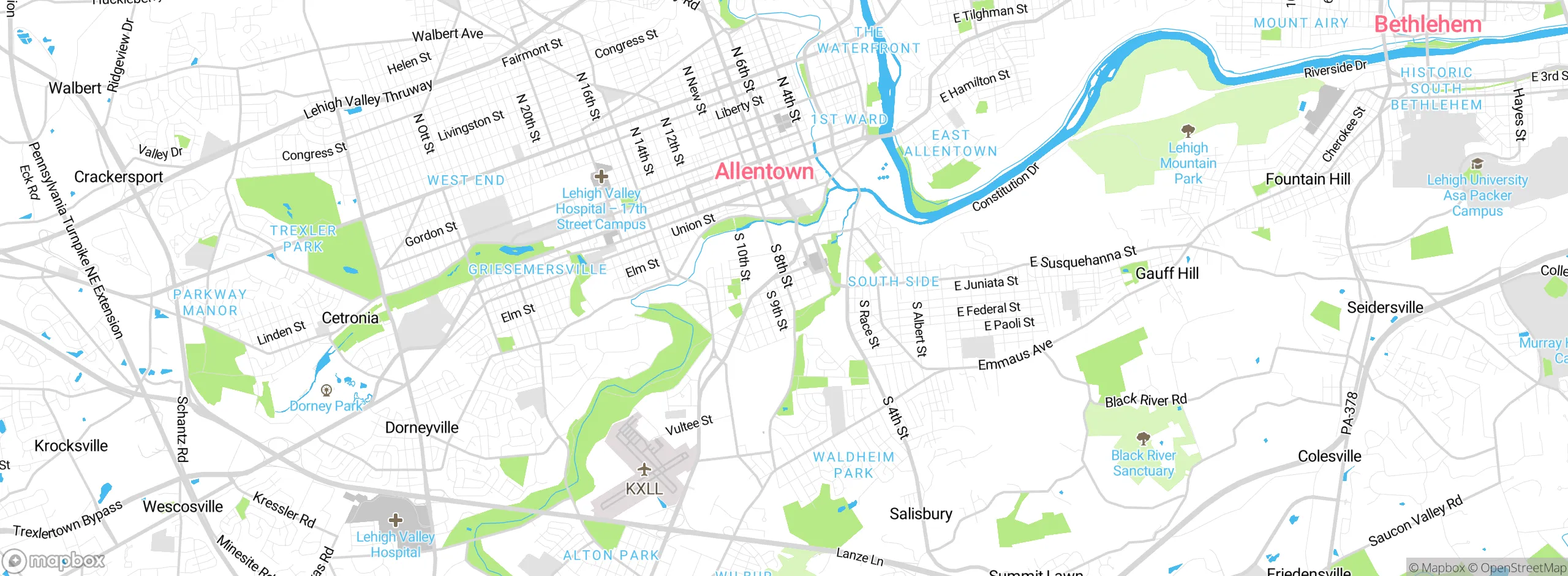 Map showing approximate location