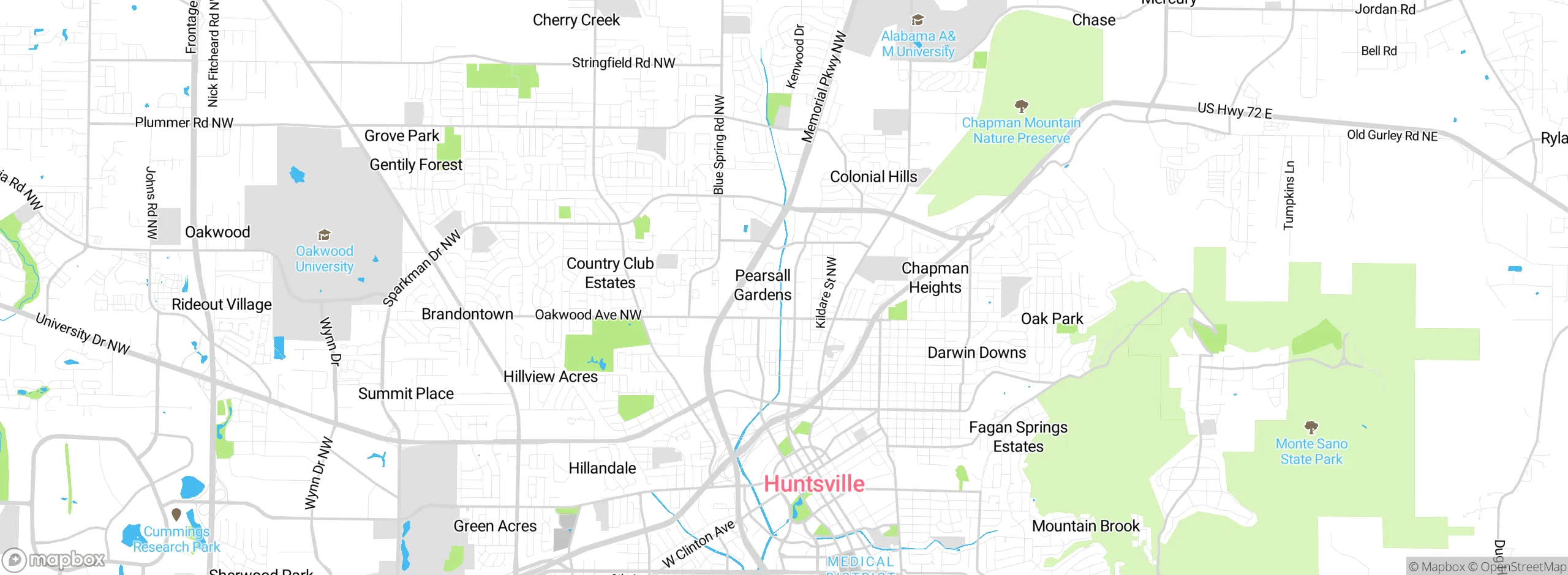 Map showing approximate location