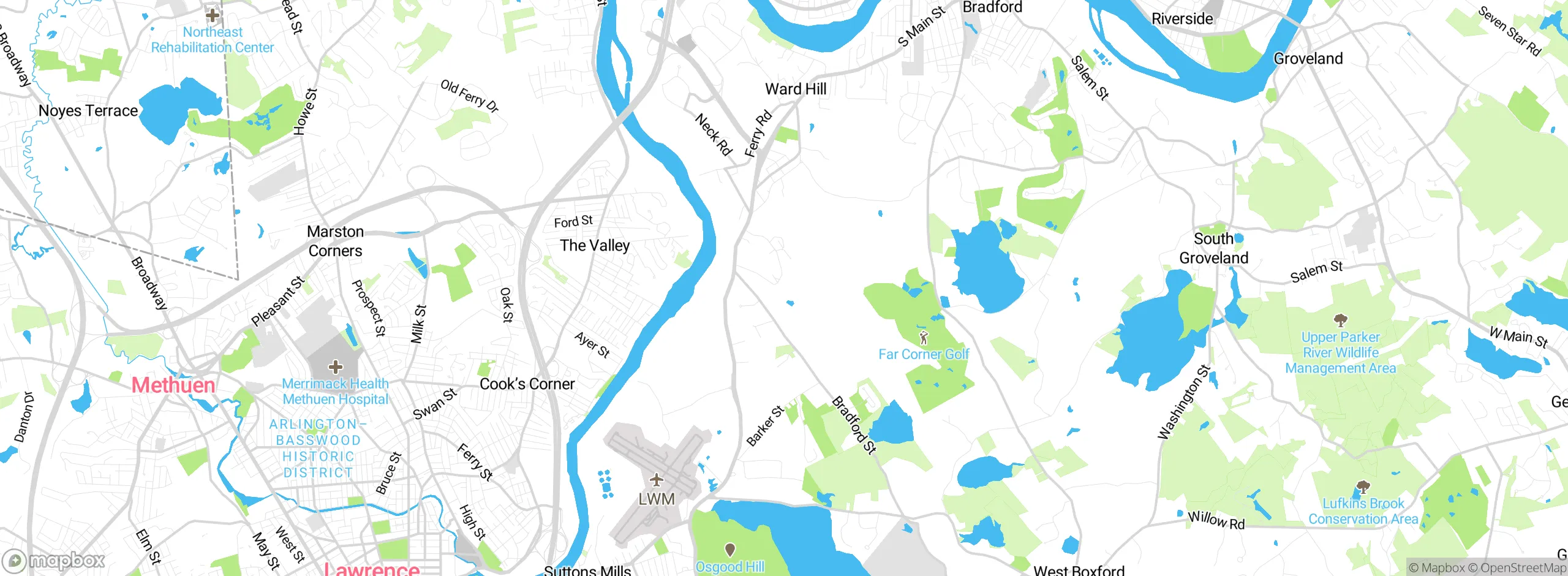 Map showing approximate location