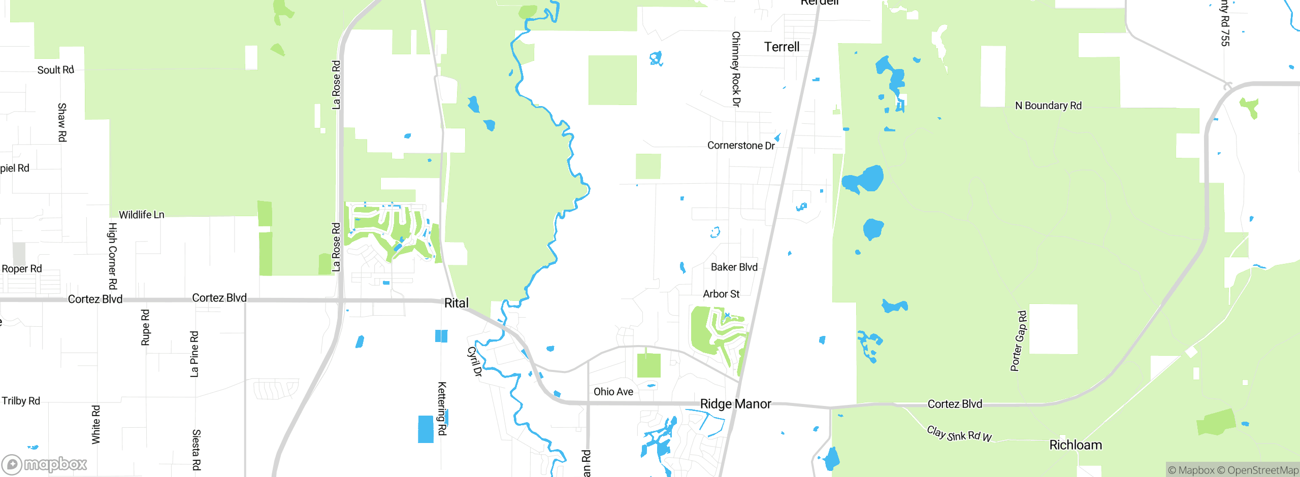 Map showing approximate location