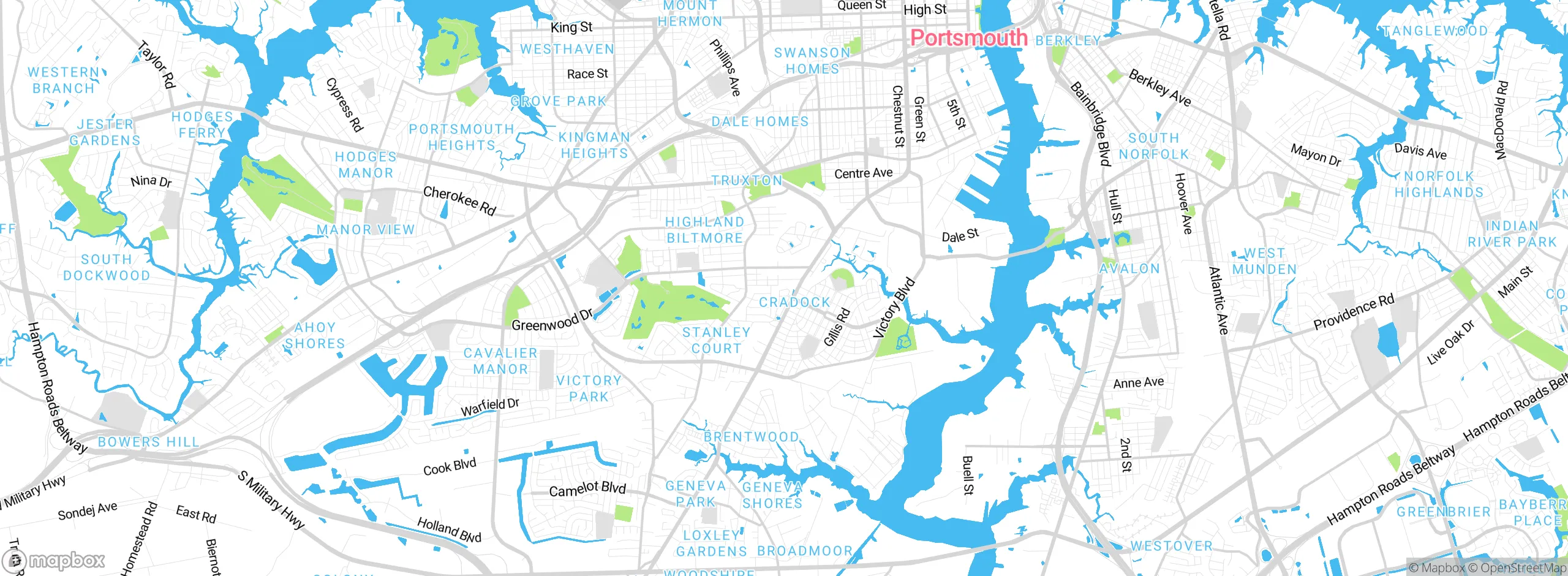 Map showing approximate location