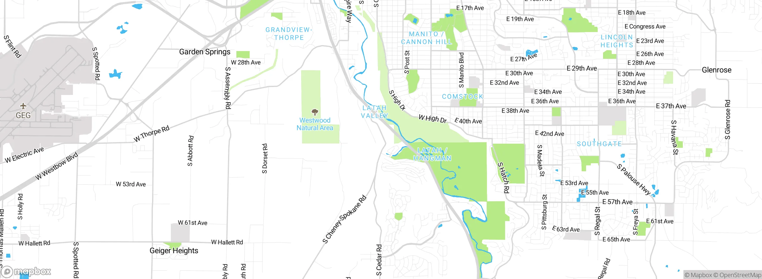 Map showing approximate location