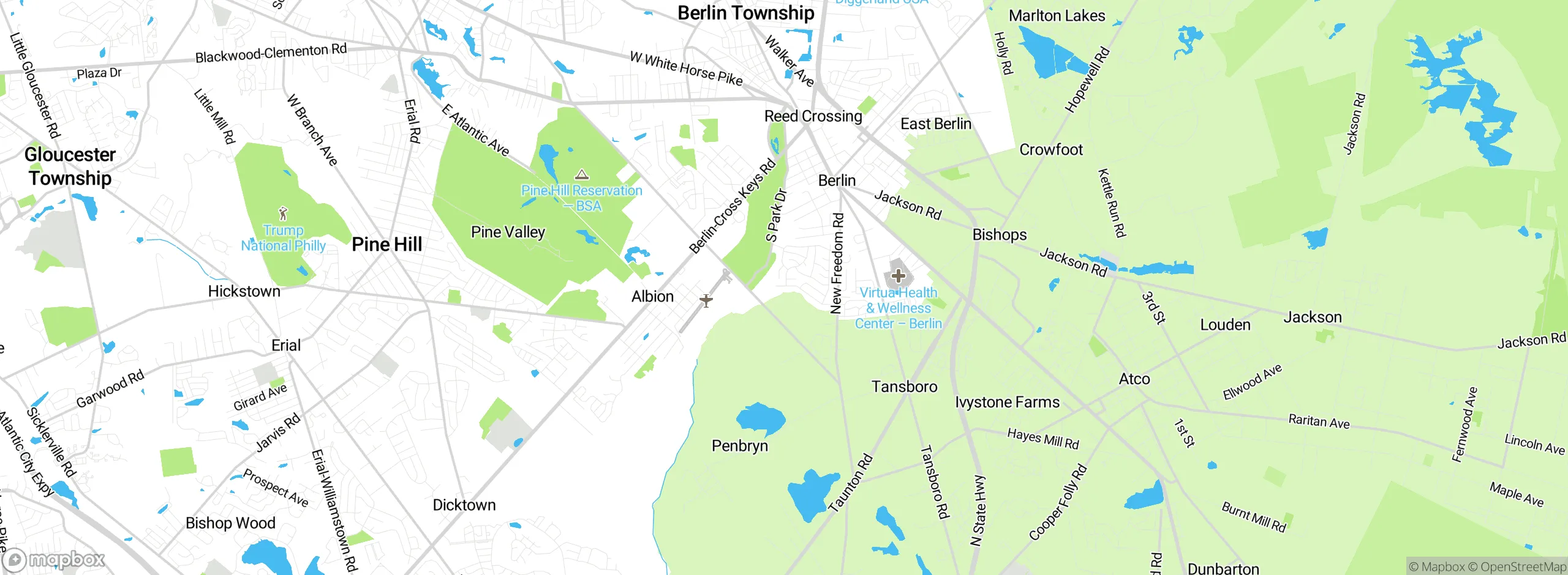Map showing approximate location
