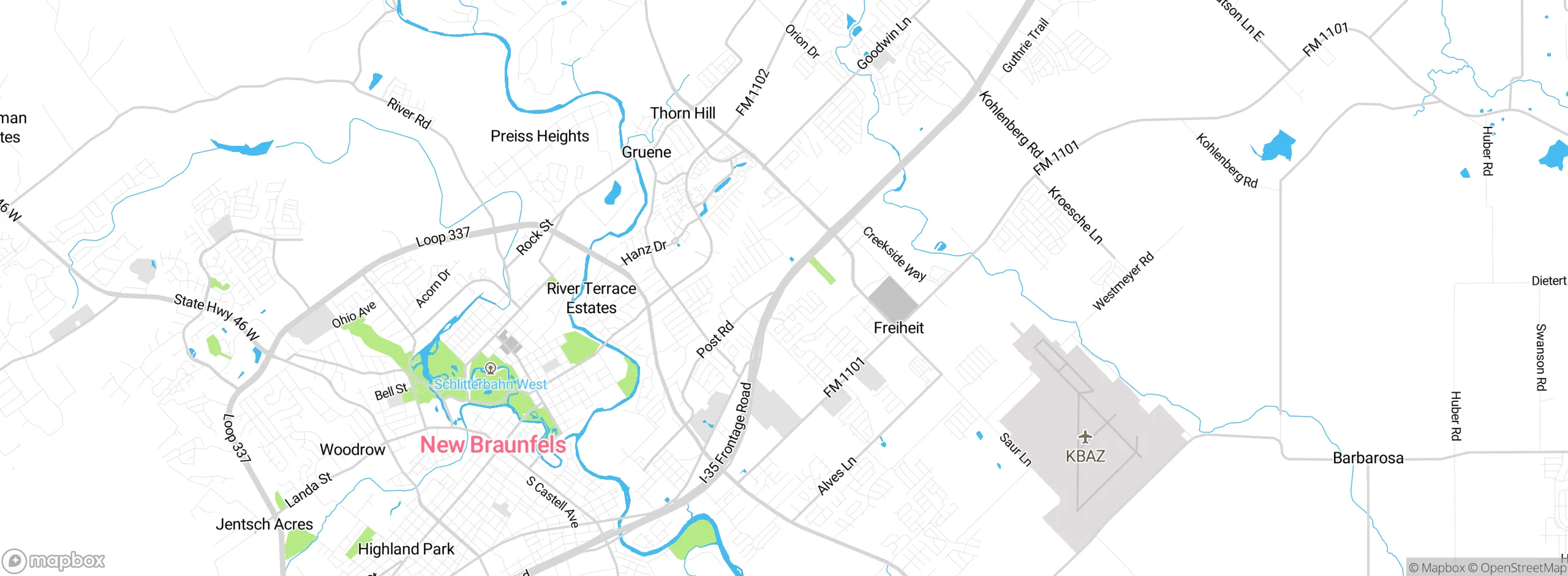 Map showing approximate location