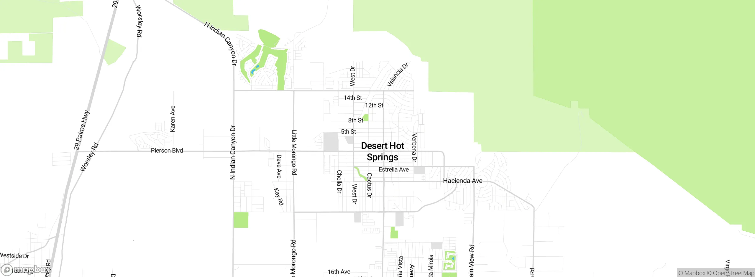 Map showing approximate location