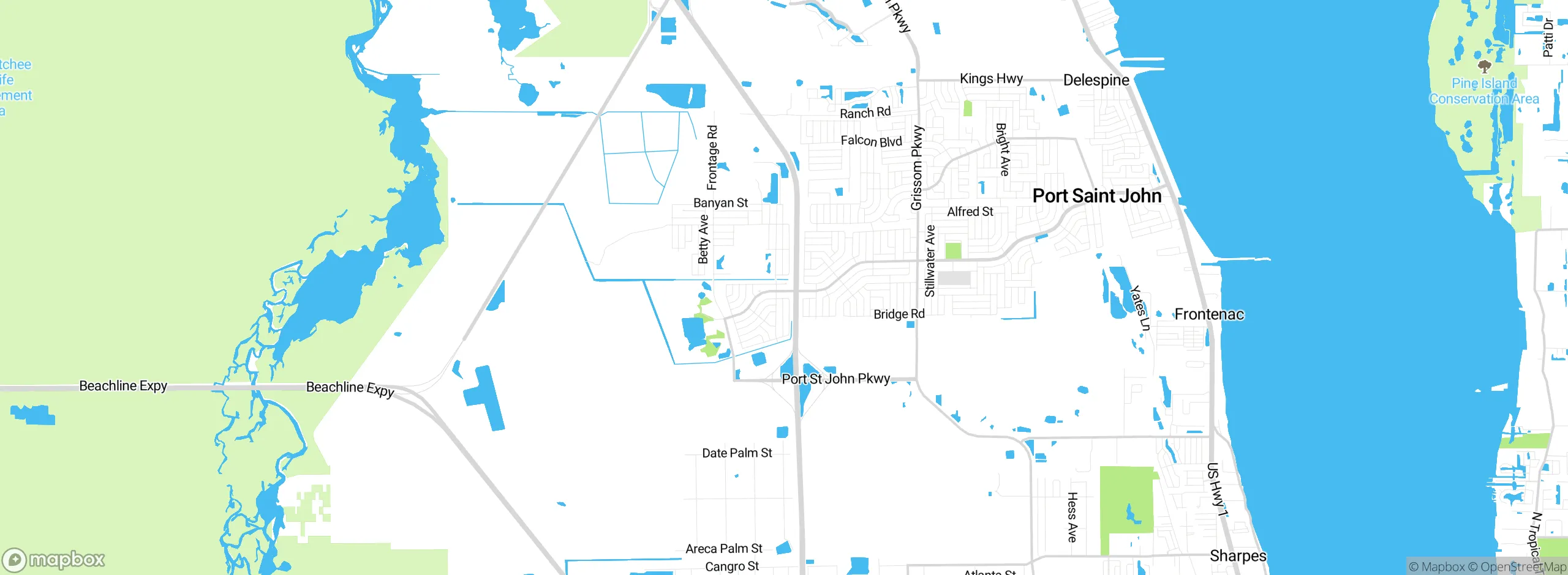 Map showing approximate location