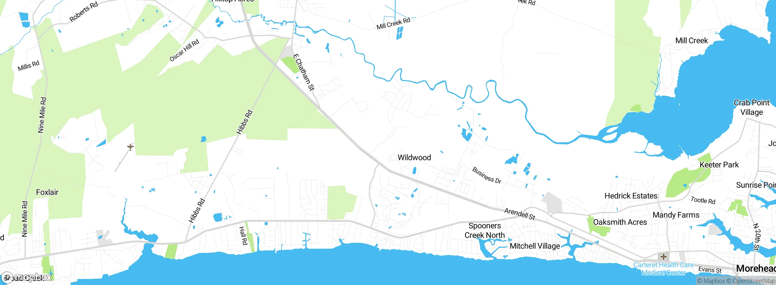 Map showing approximate location