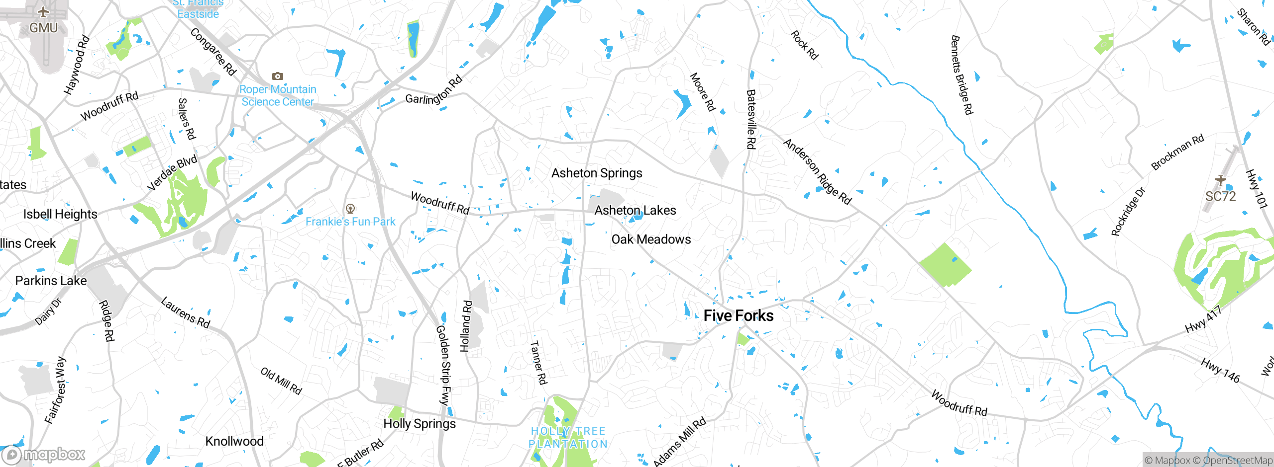Map showing approximate location