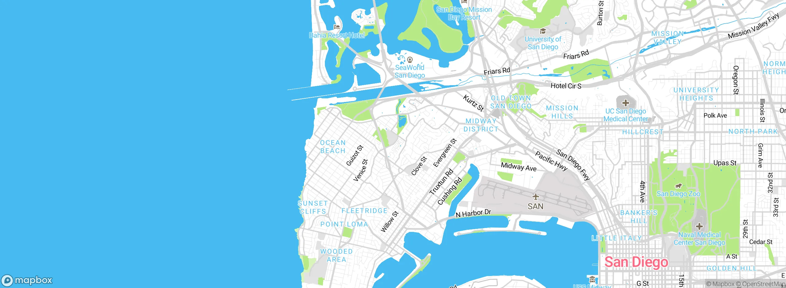 Map showing approximate location