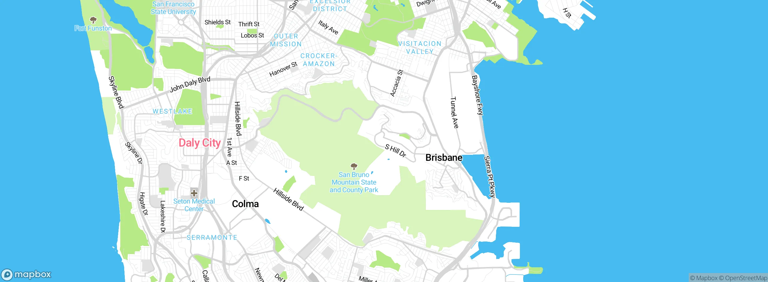 Map showing approximate location