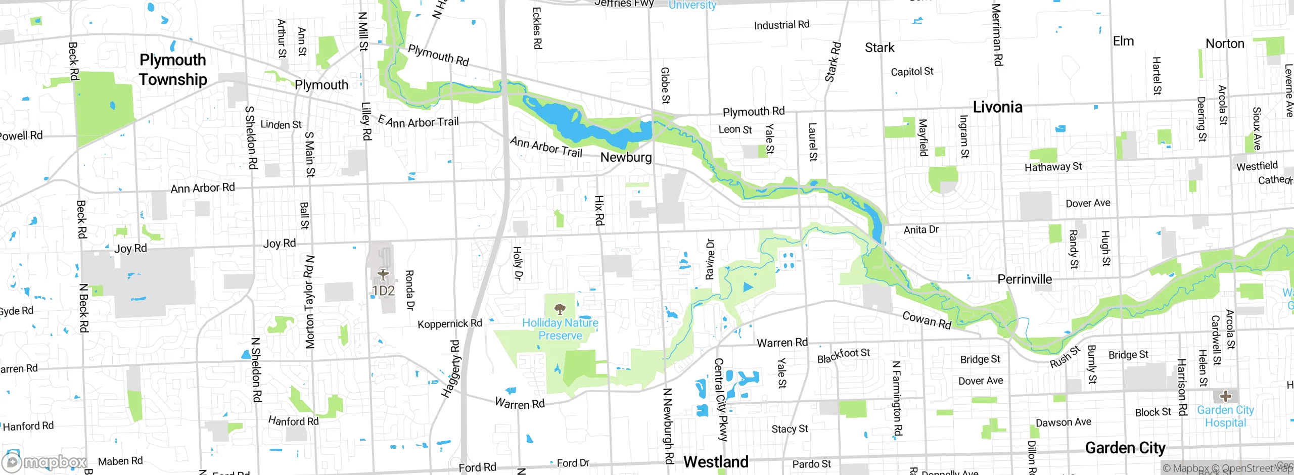 Map showing approximate location