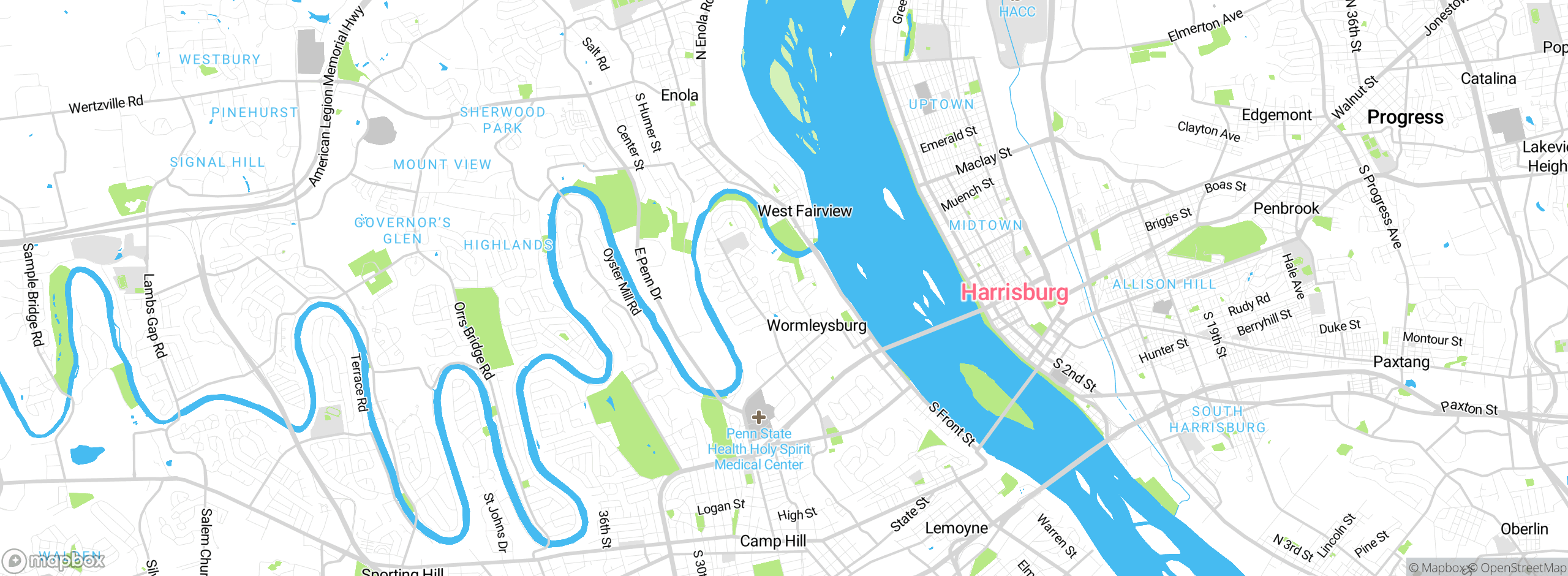 Map showing approximate location