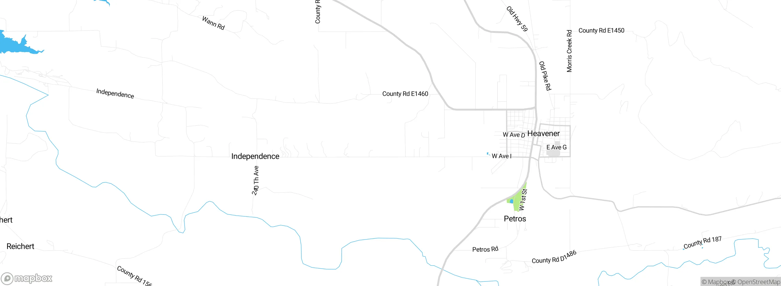 Map showing approximate location