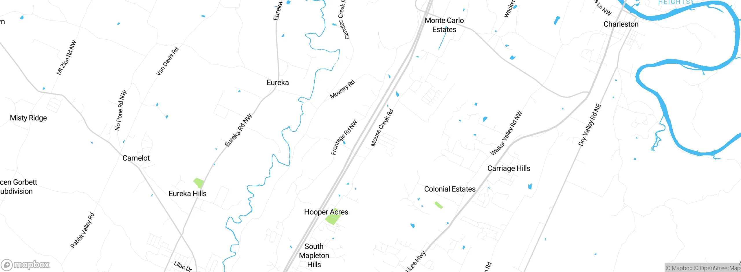 Map showing approximate location