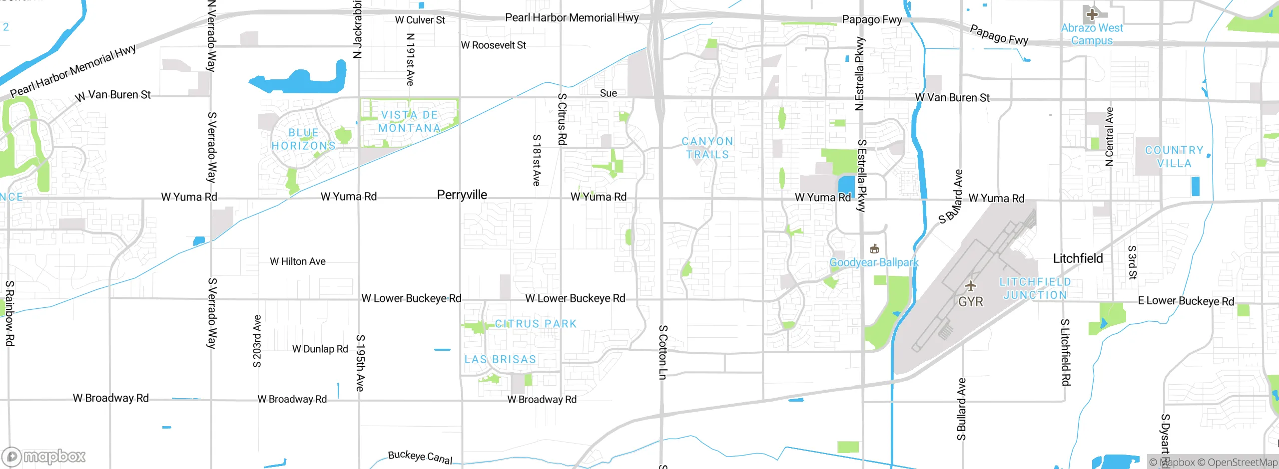 Map showing approximate location