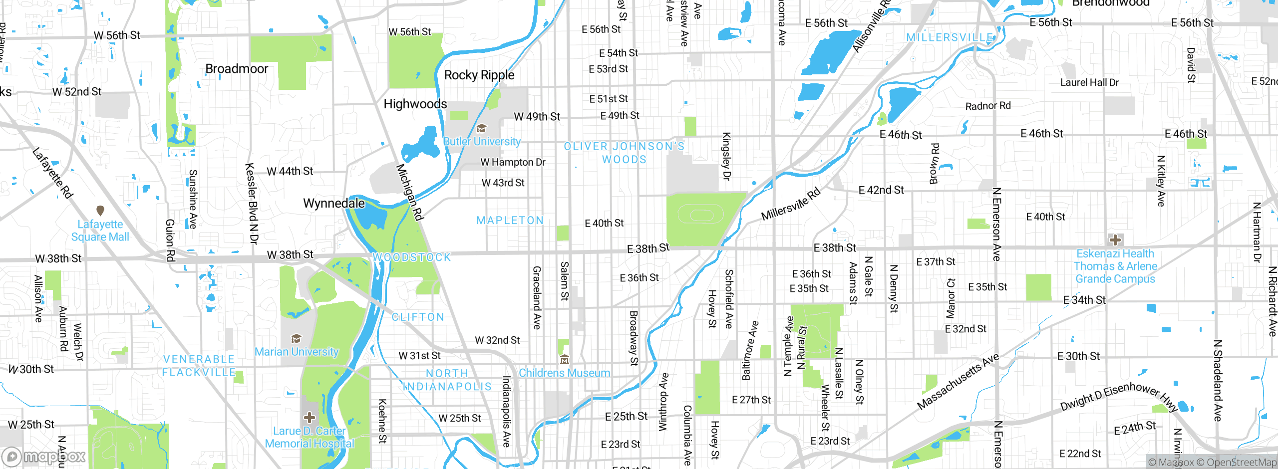 Map showing approximate location