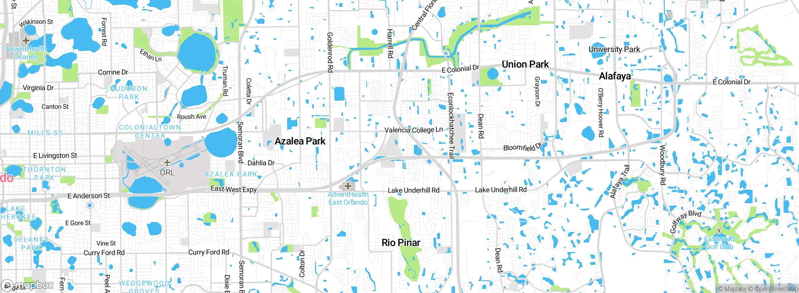 Map showing approximate location