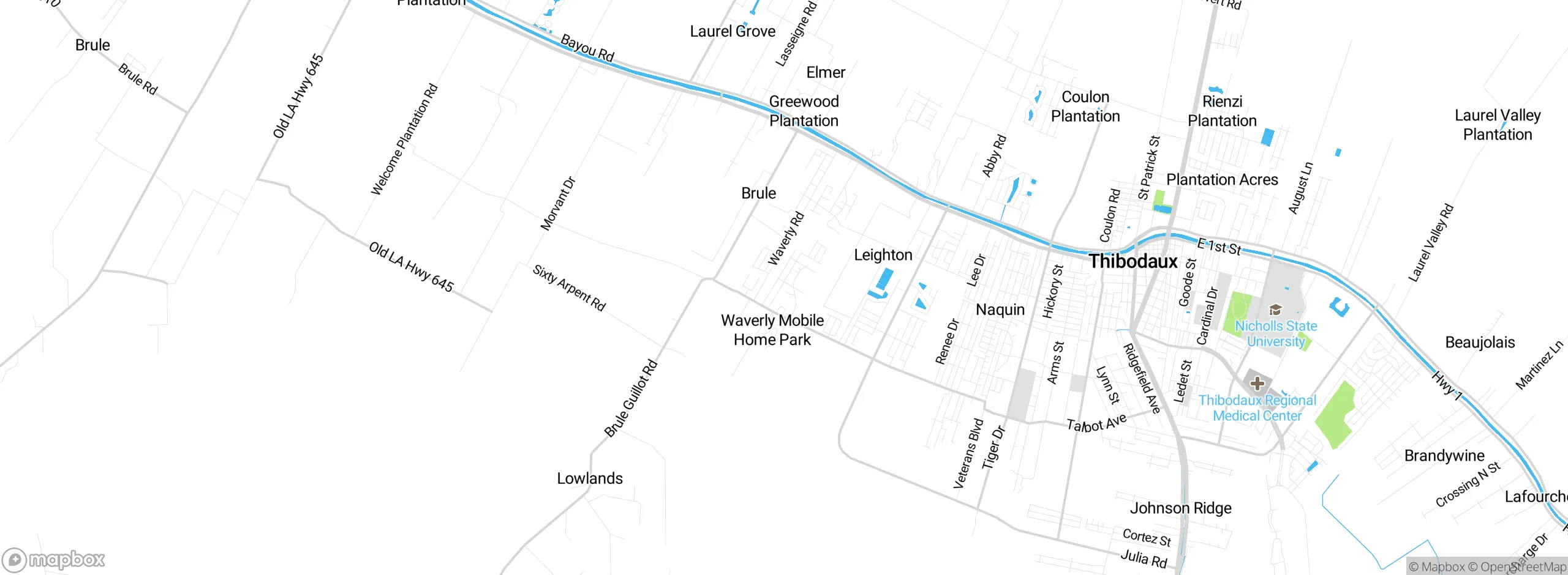 Map showing approximate location