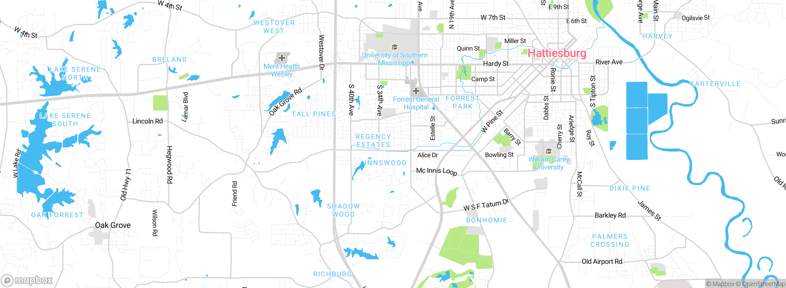 Map showing approximate location