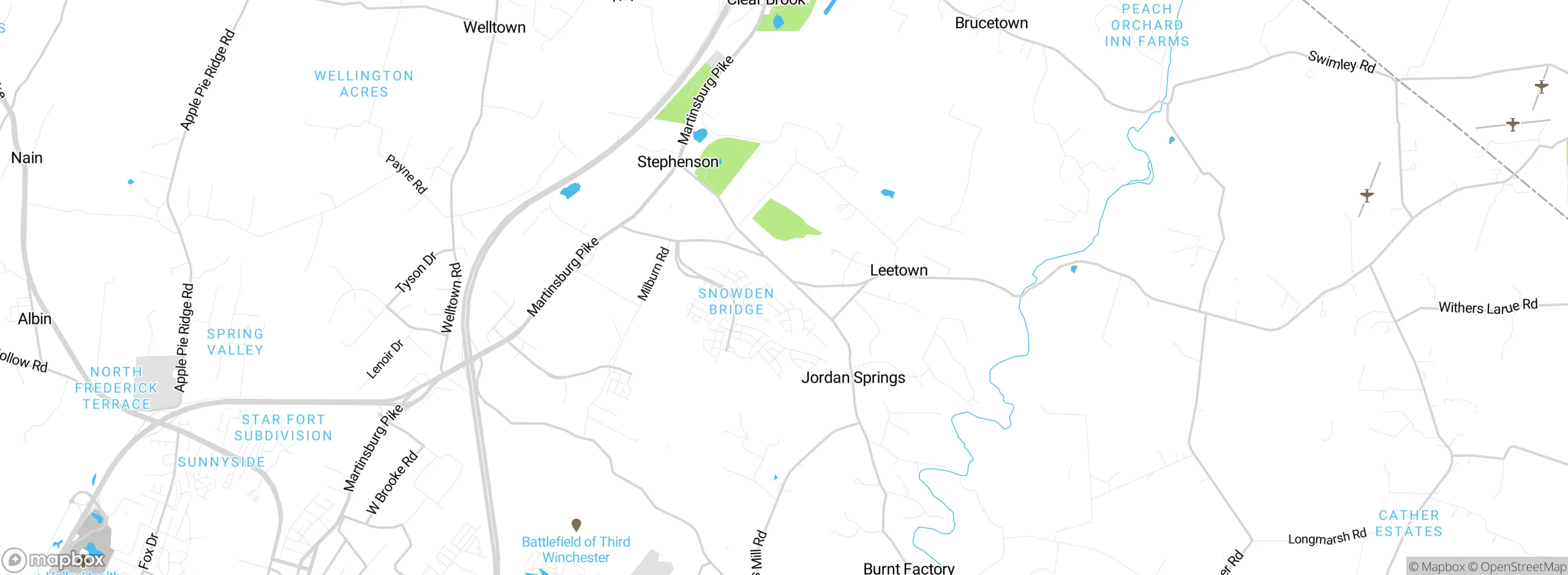 Map showing approximate location