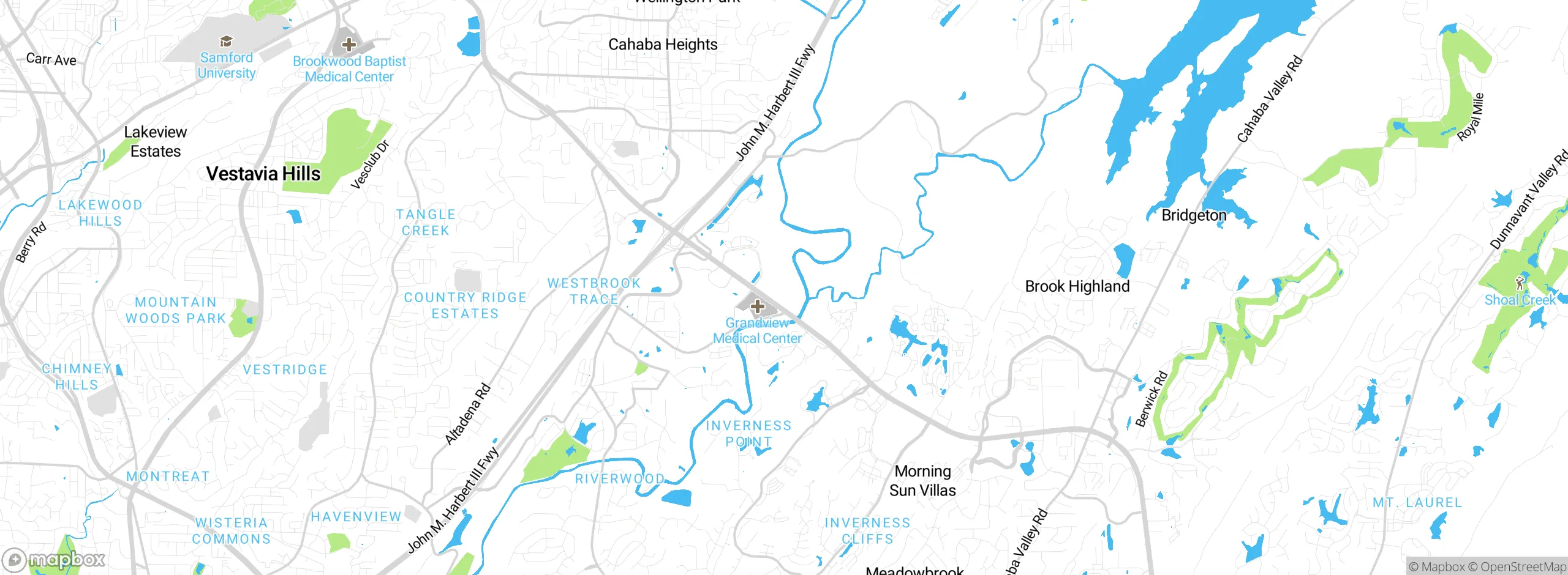 Map showing approximate location