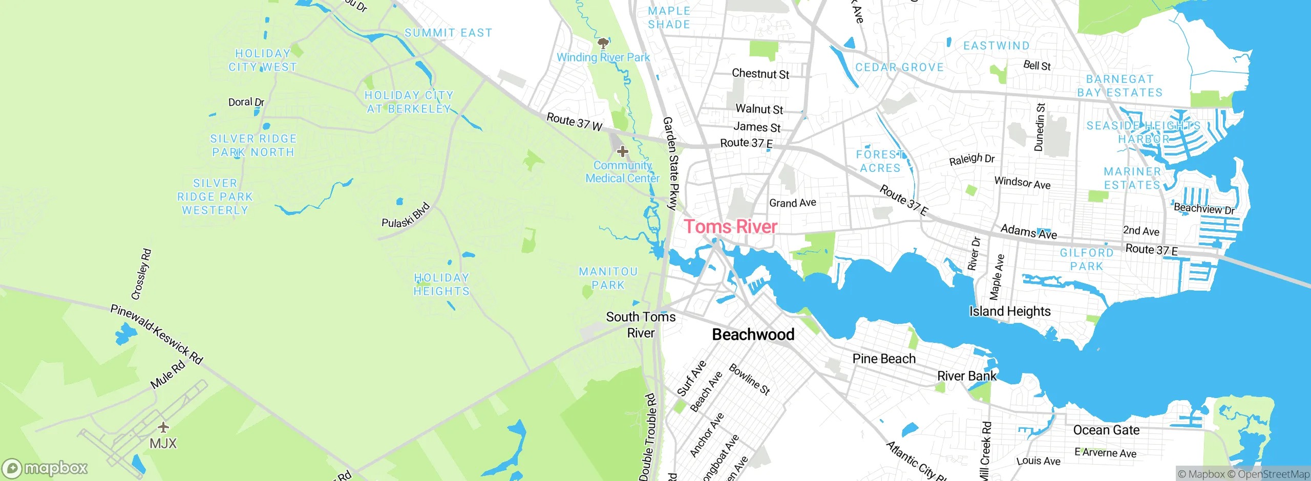 Map showing approximate location