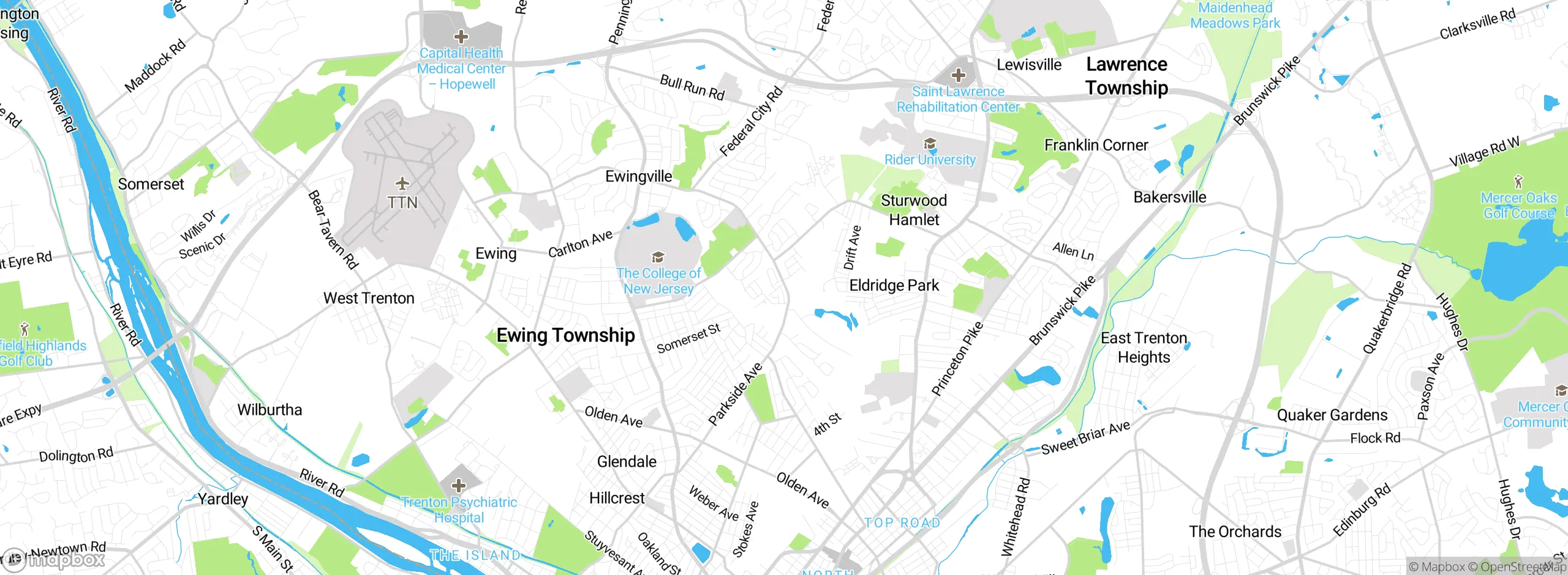 Map showing approximate location
