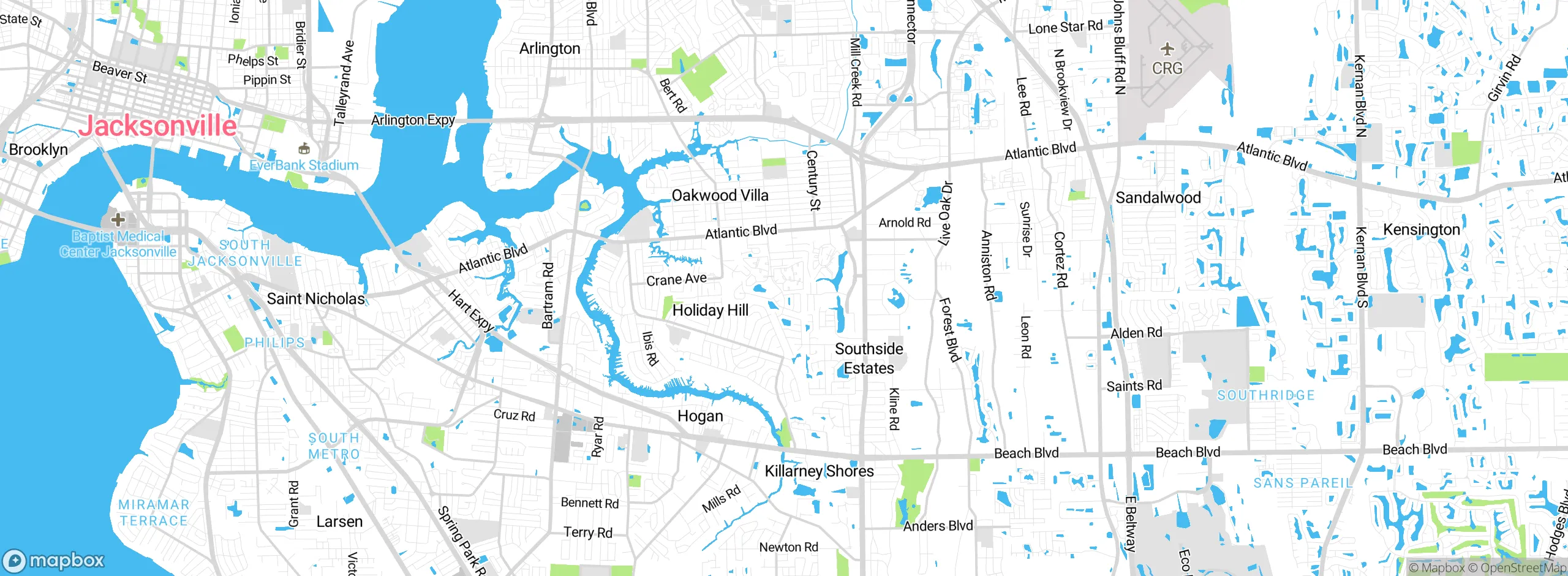 Map showing approximate location