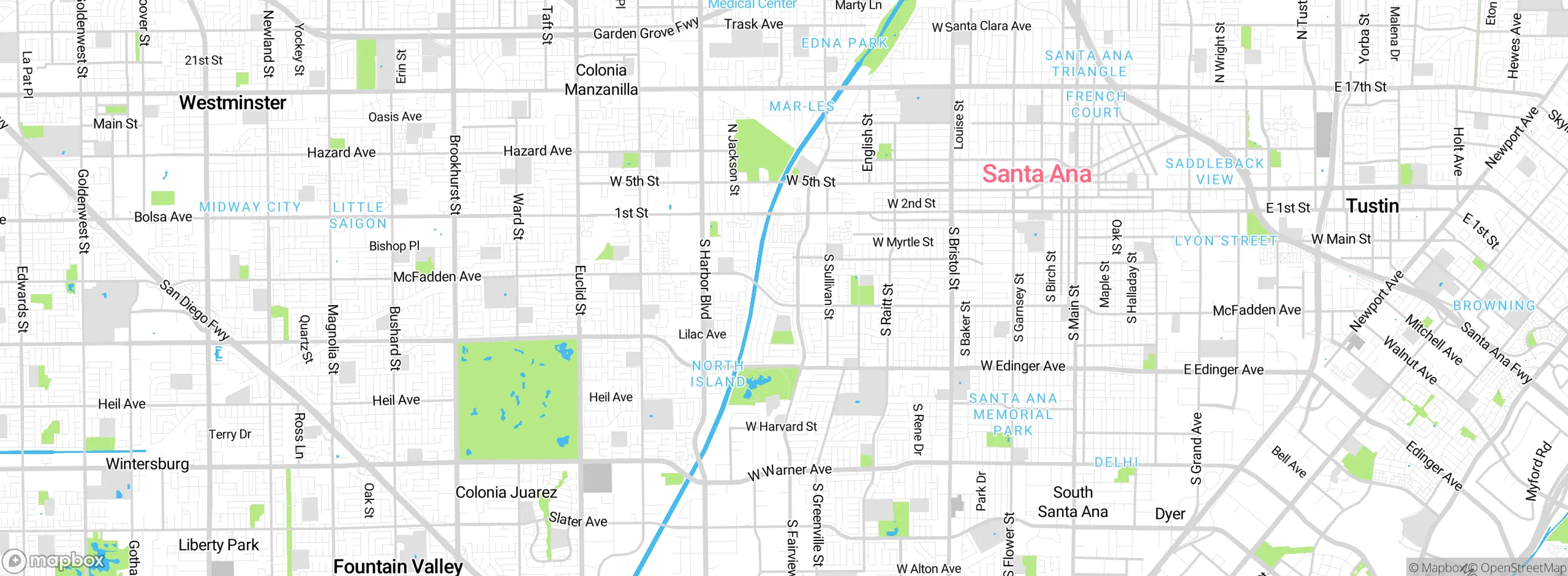 Map showing approximate location