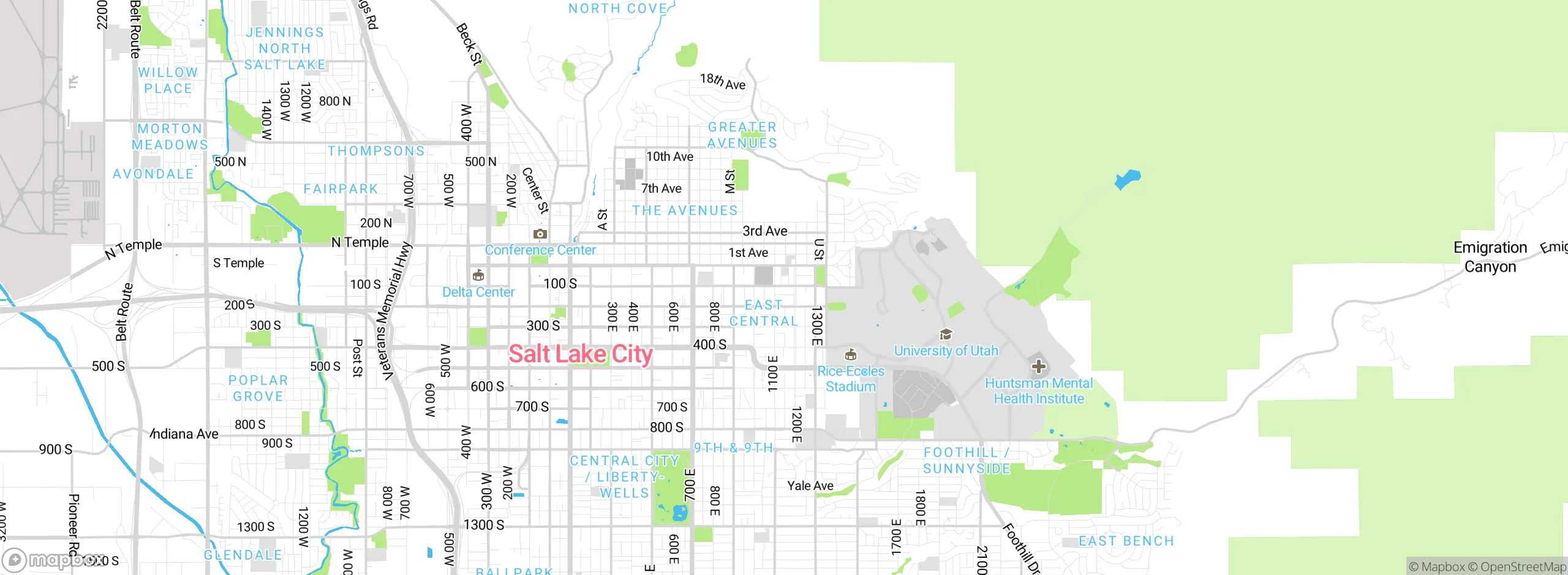Map showing approximate location