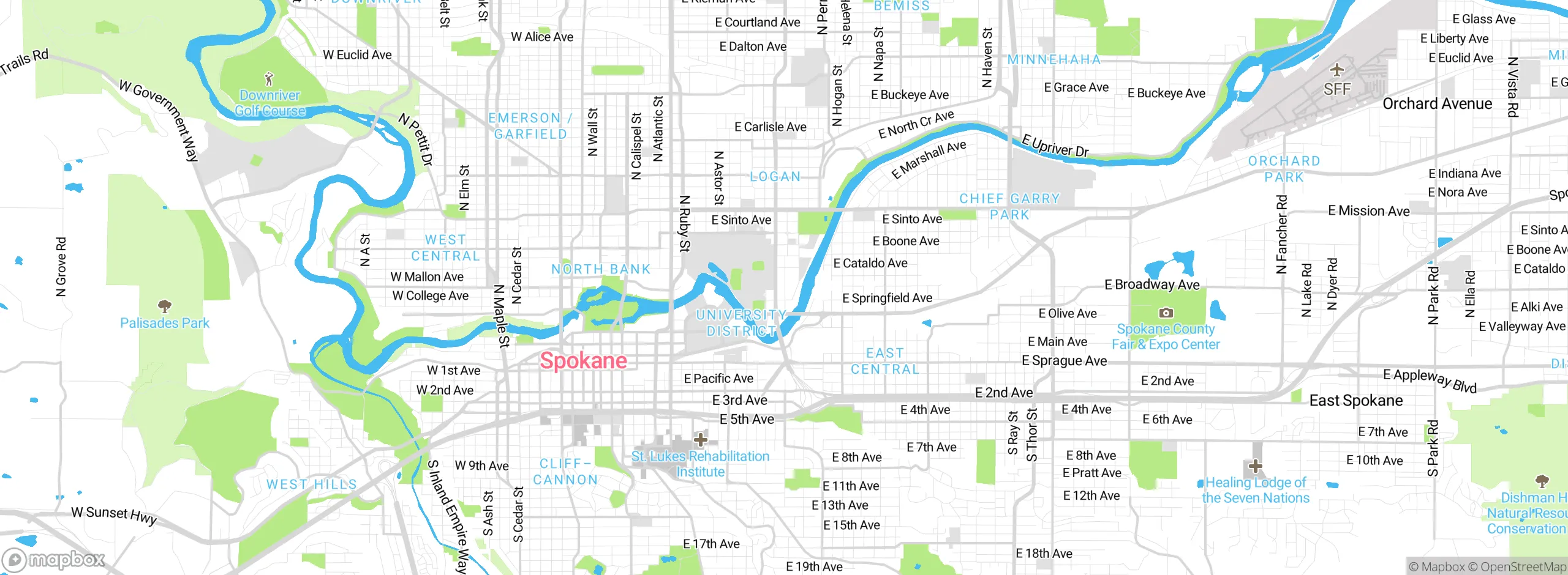 Map showing approximate location