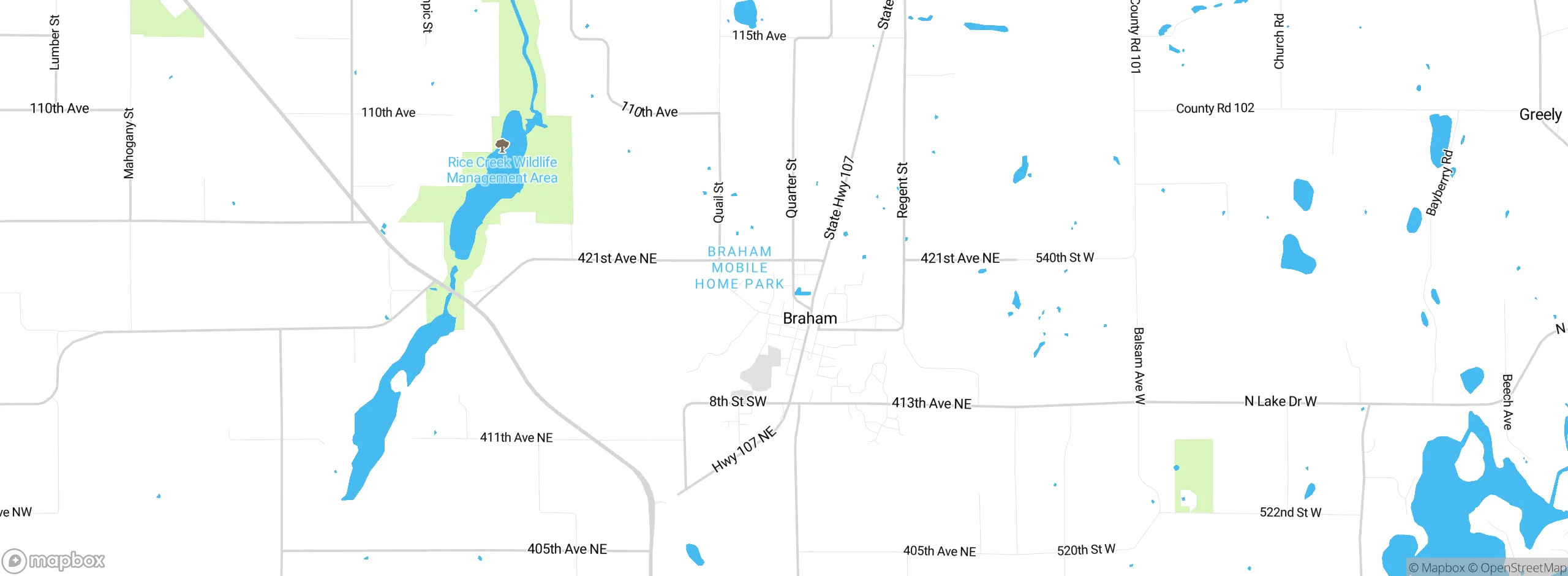 Map showing approximate location