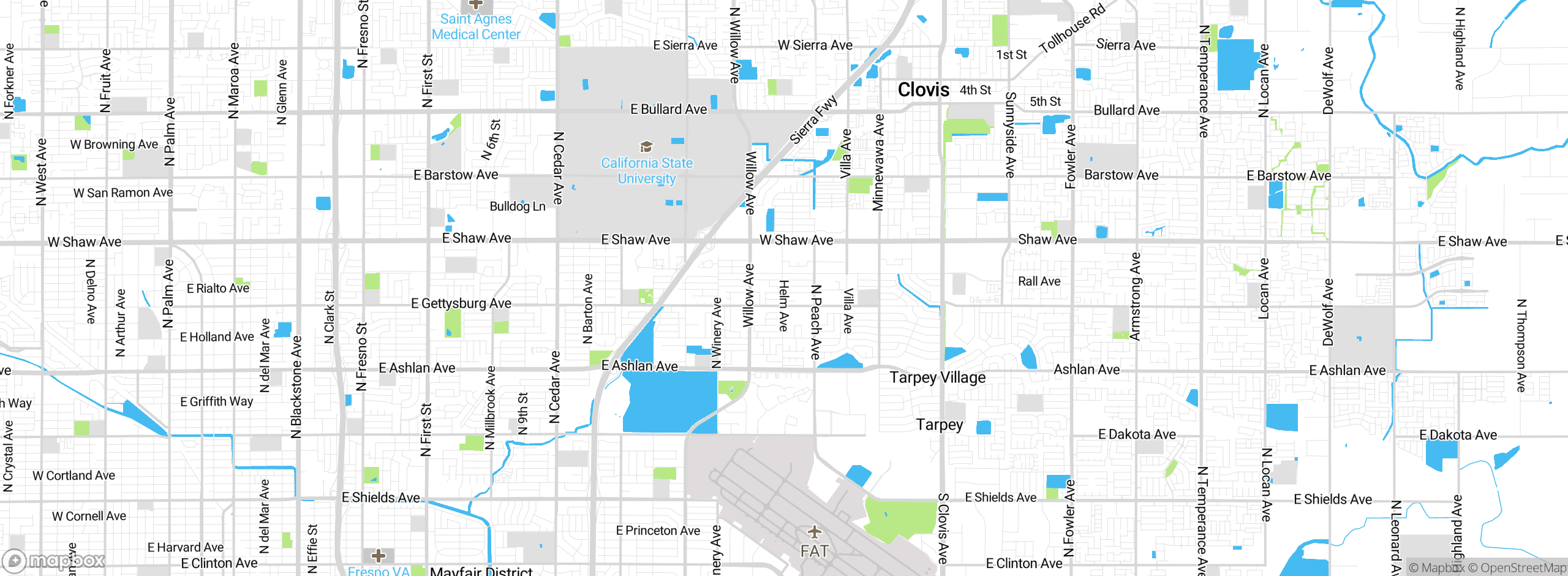 Map showing approximate location