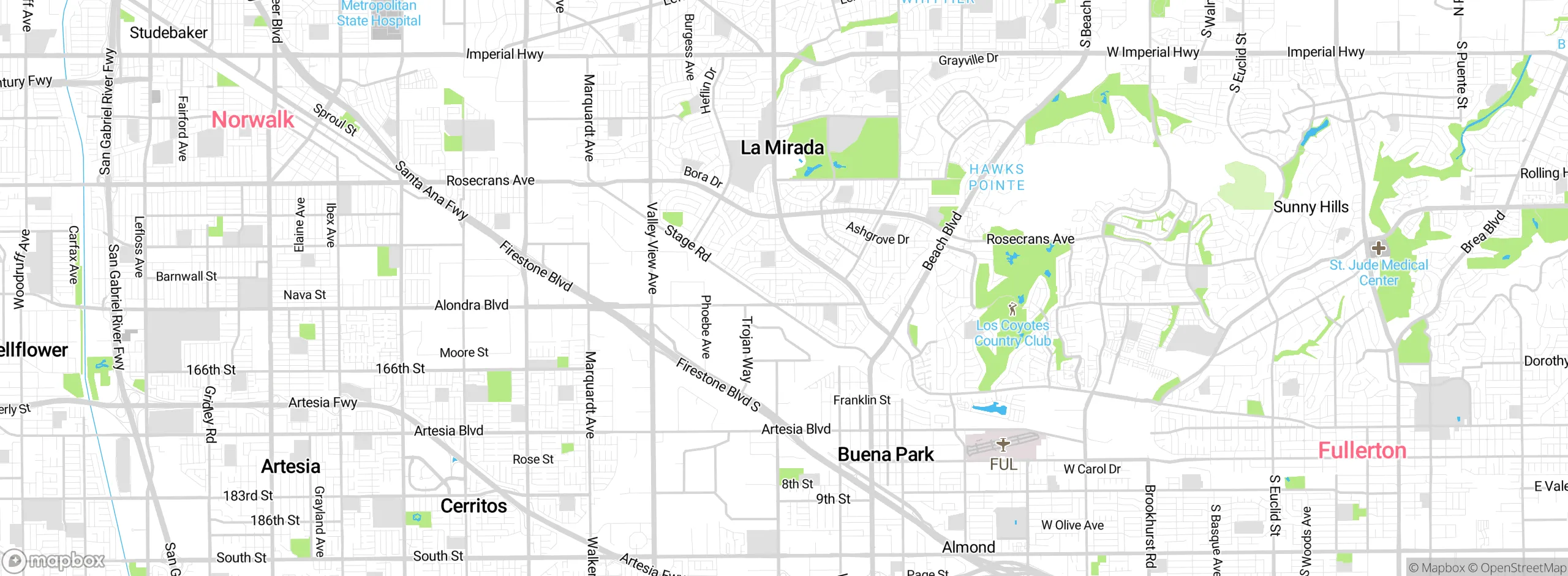 Map showing approximate location