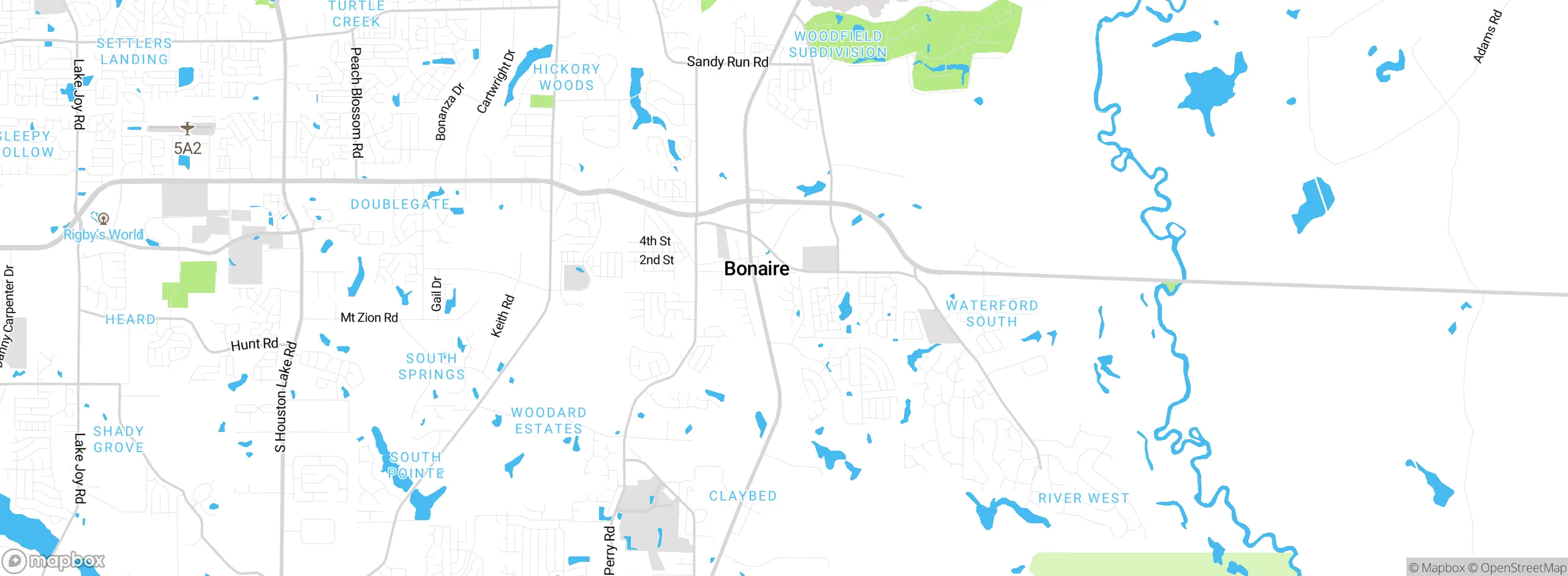 Map showing approximate location