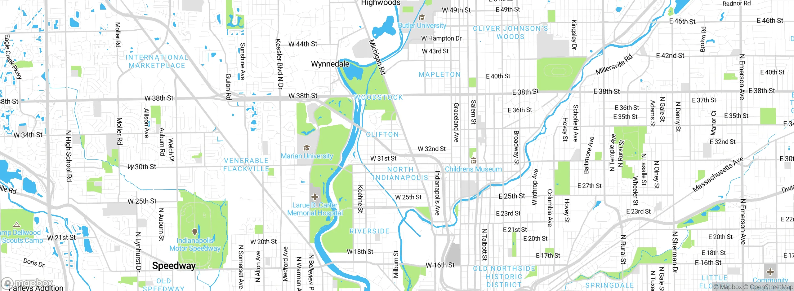Map showing approximate location