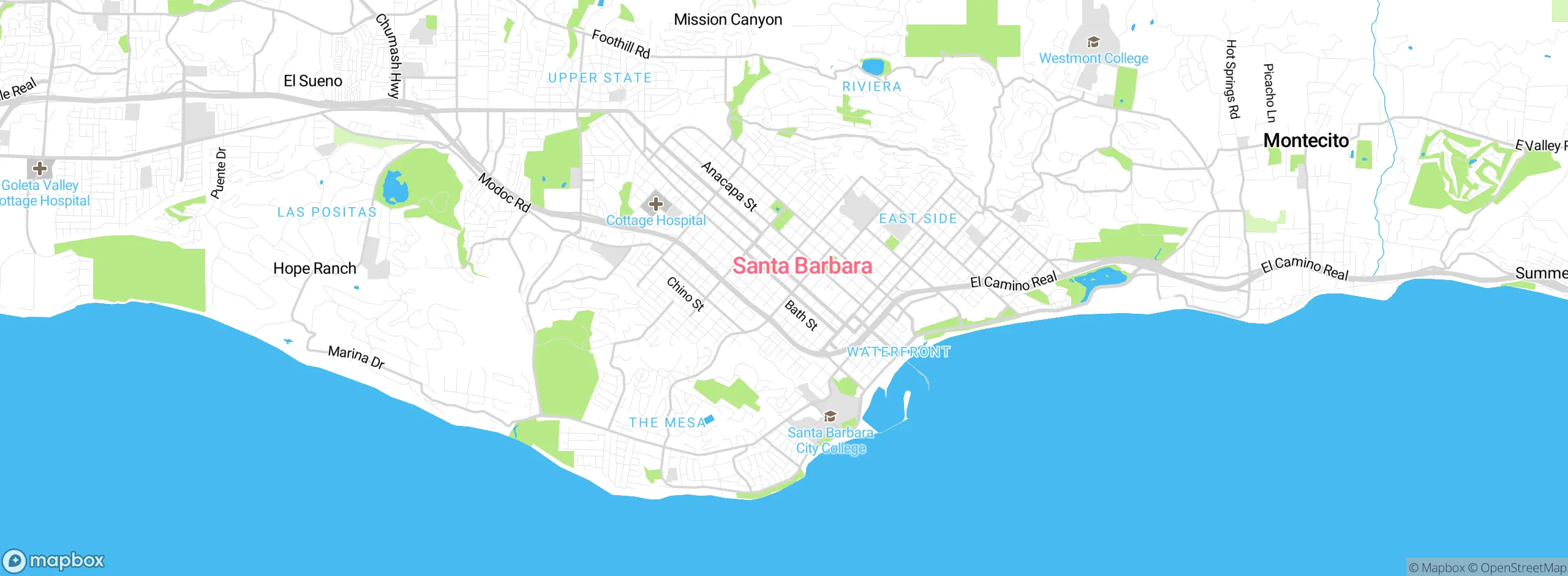 Map showing approximate location