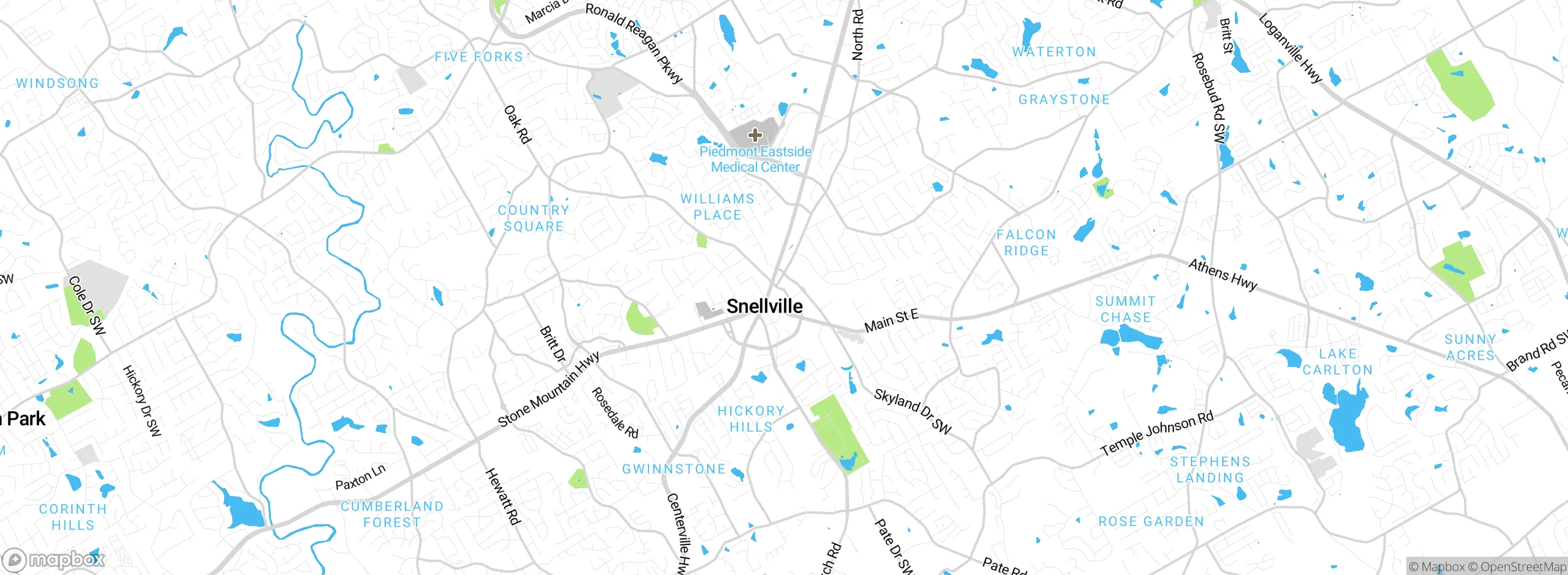 Map showing approximate location