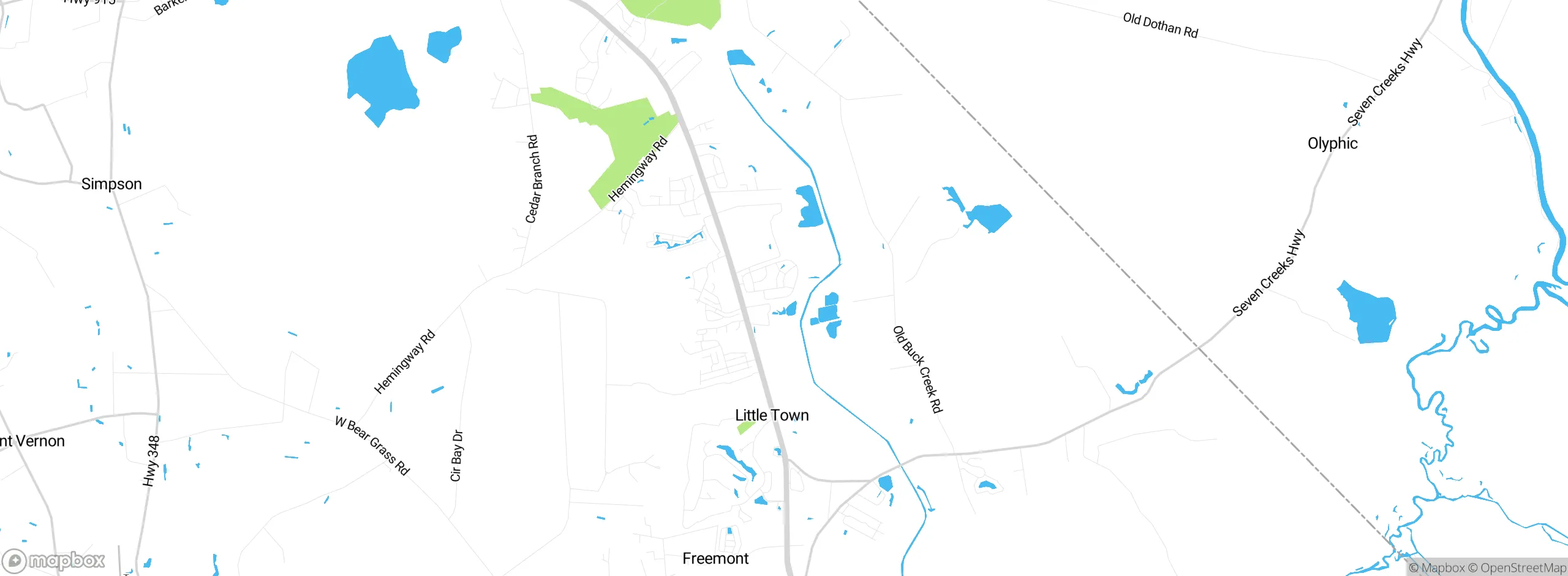 Map showing approximate location