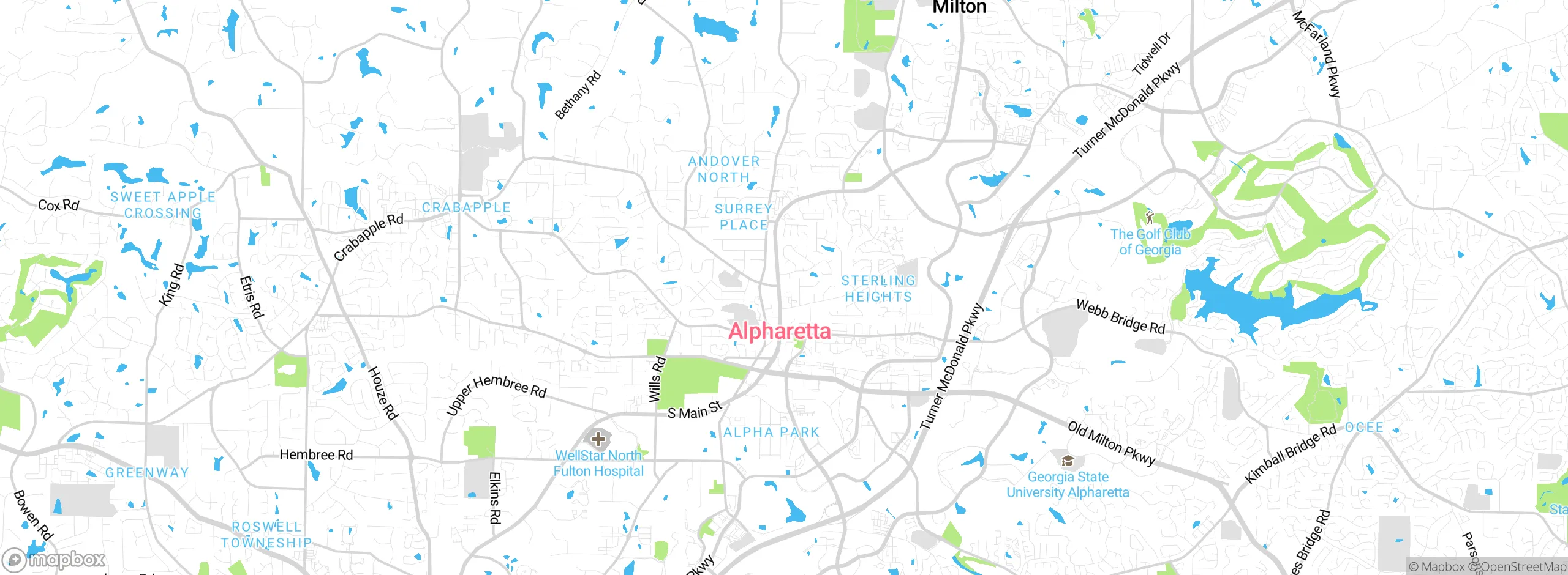 Map showing approximate location