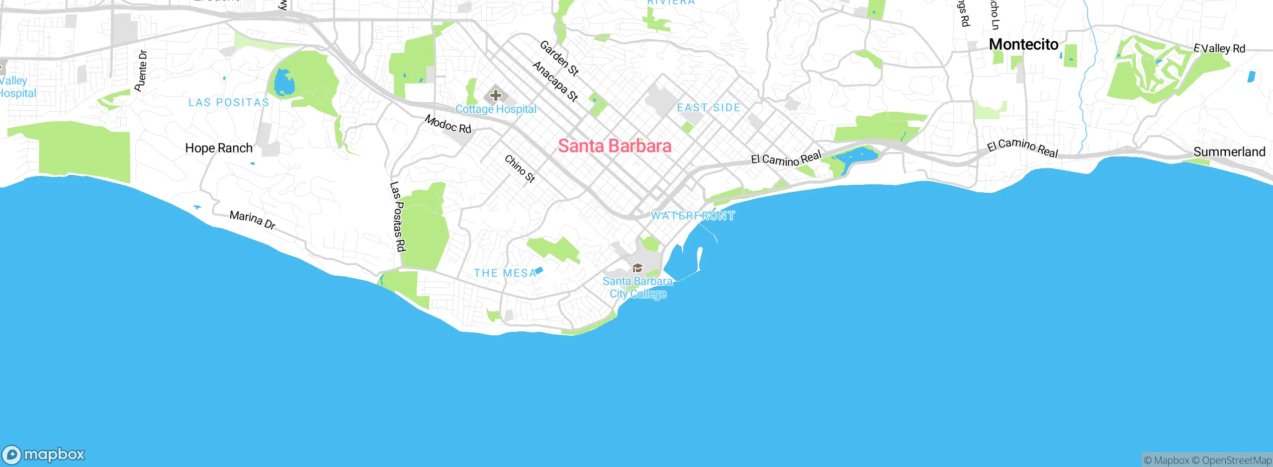 Map showing approximate location