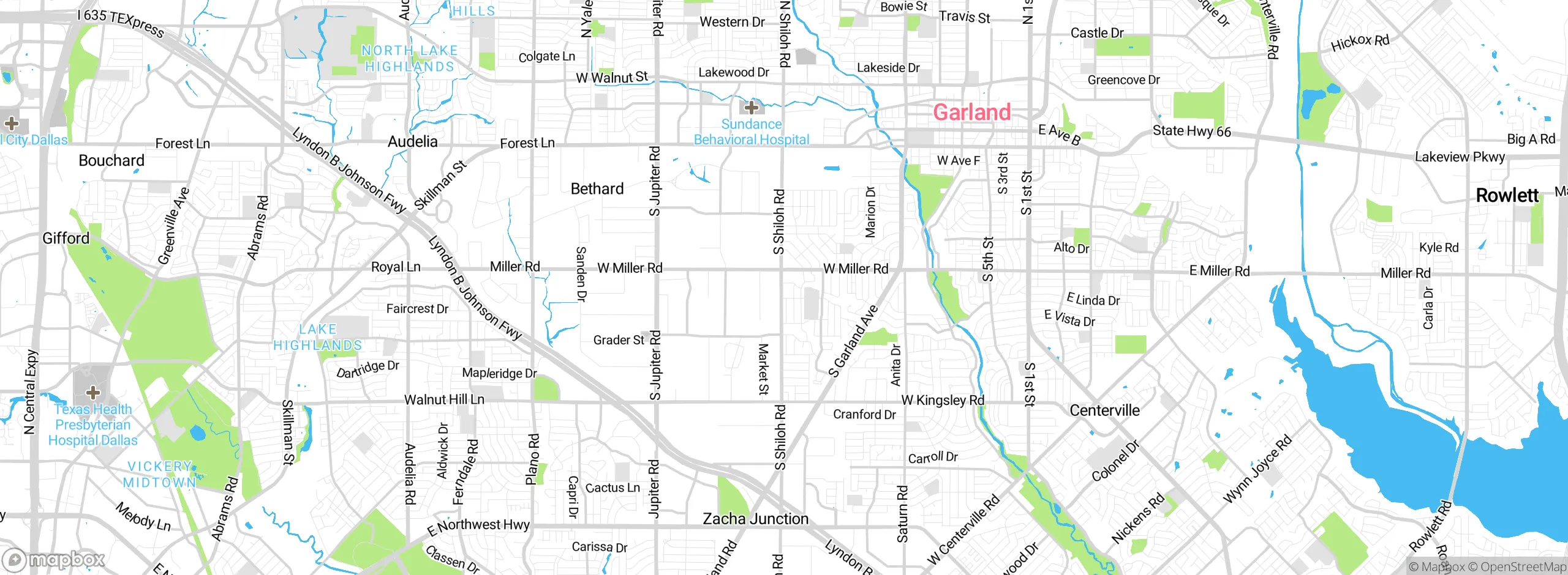 Map showing approximate location