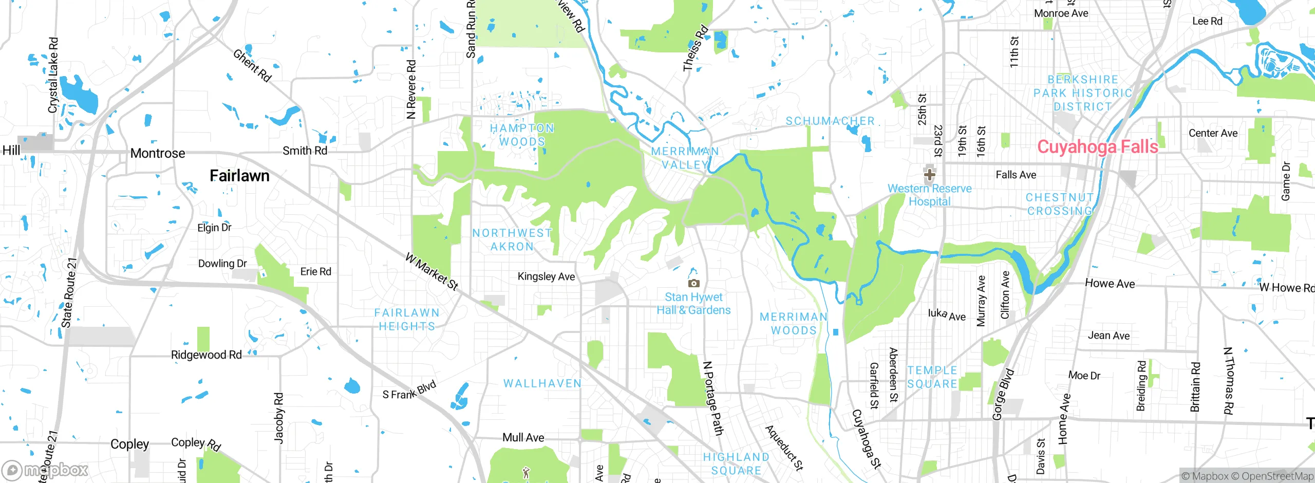 Map showing approximate location