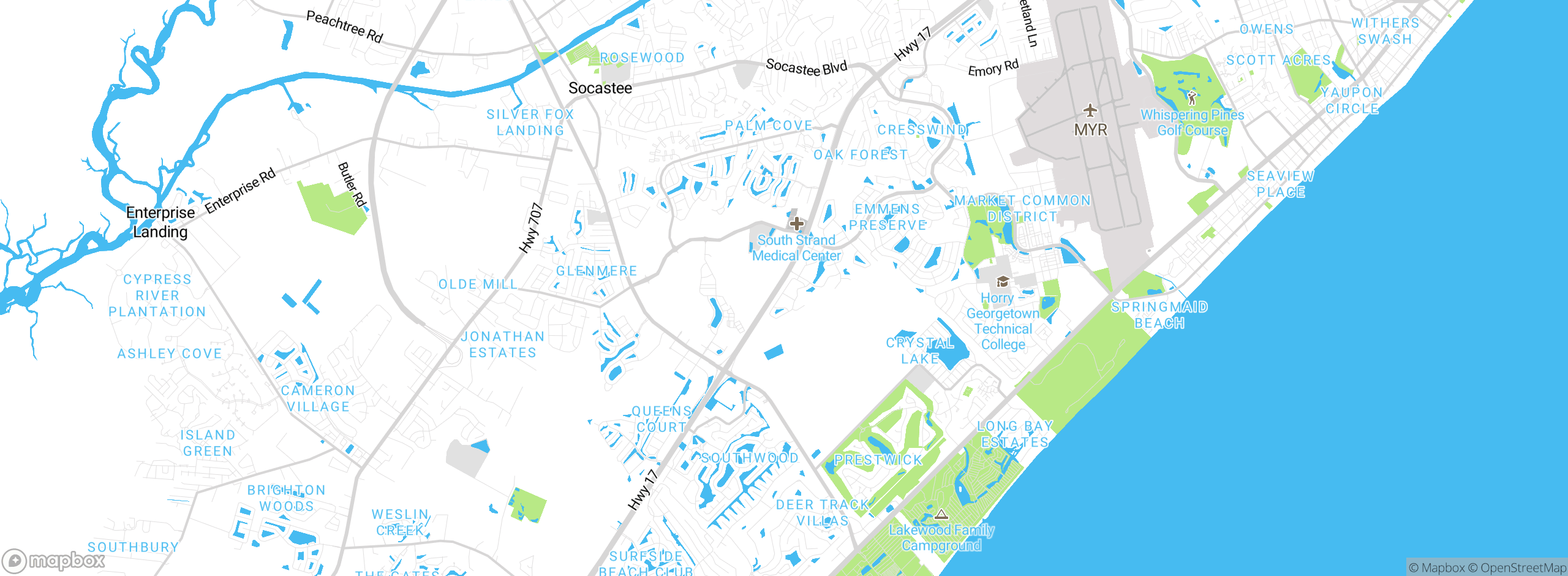 Map showing approximate location