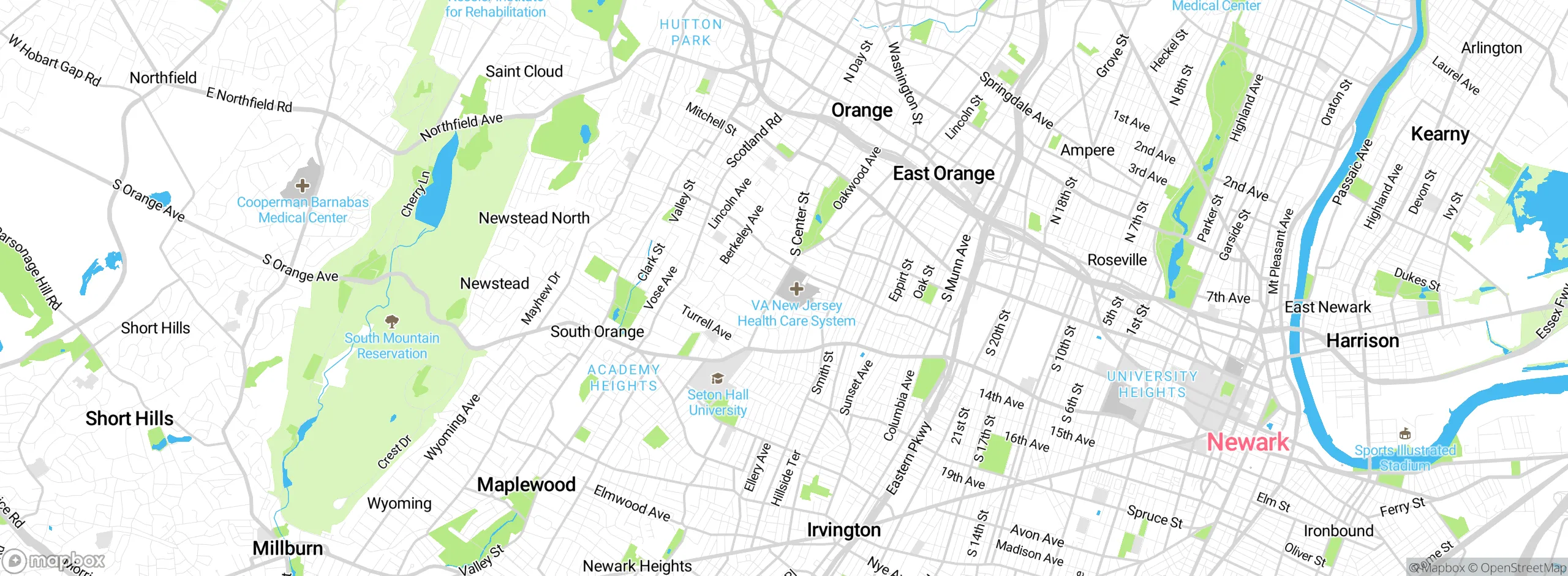 Map showing approximate location