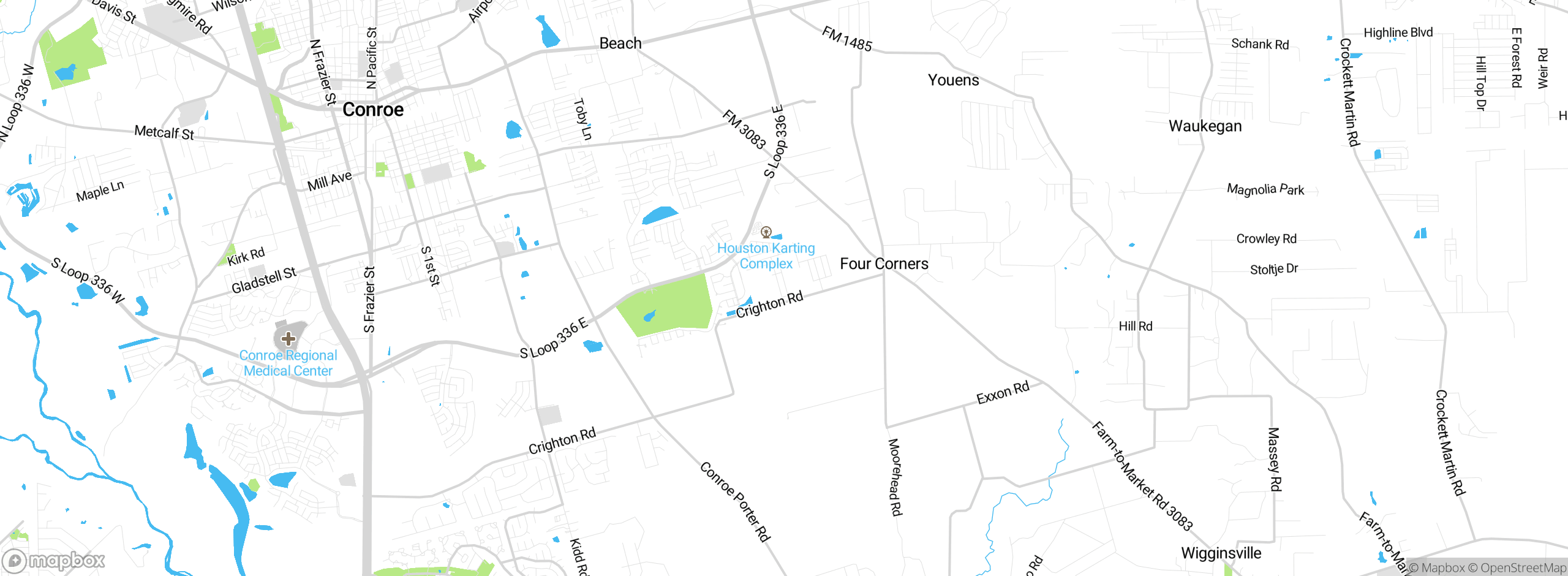 Map showing approximate location