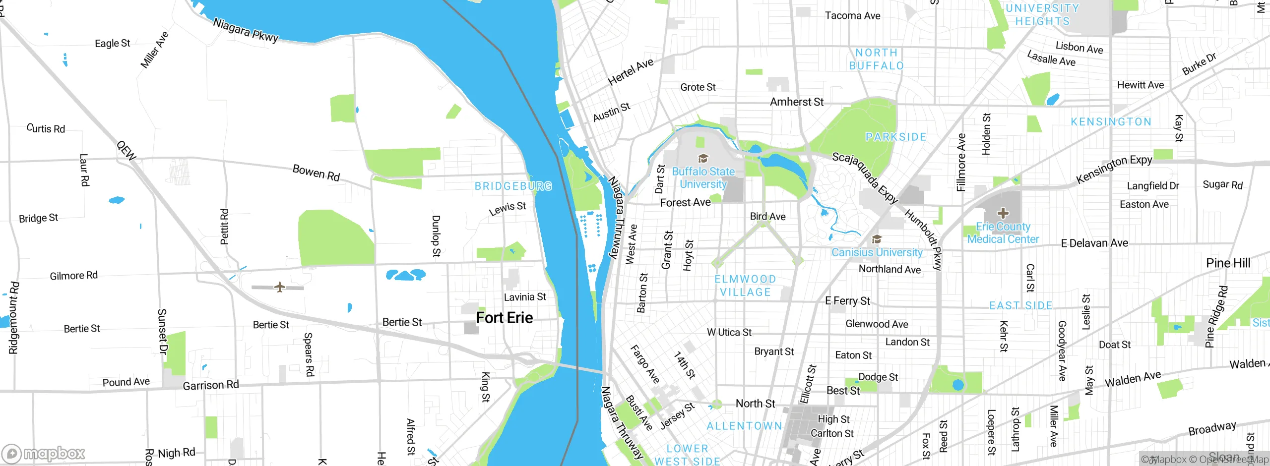 Map showing approximate location