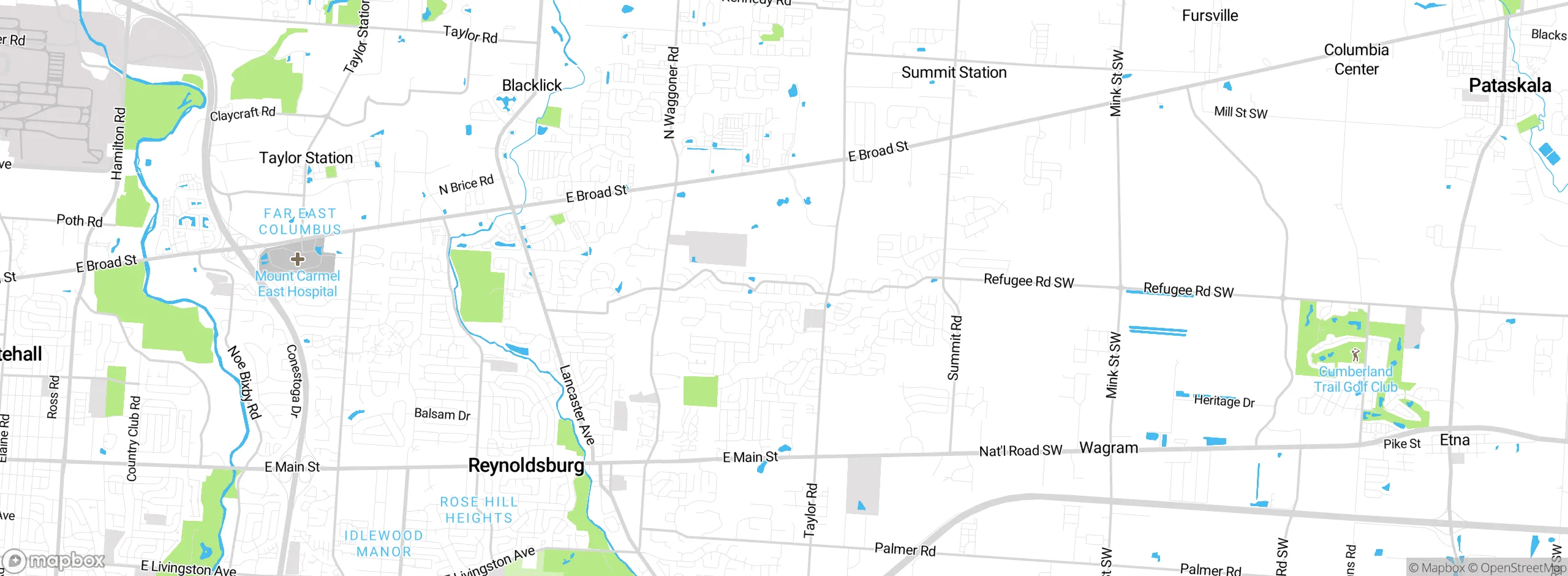 Map showing approximate location