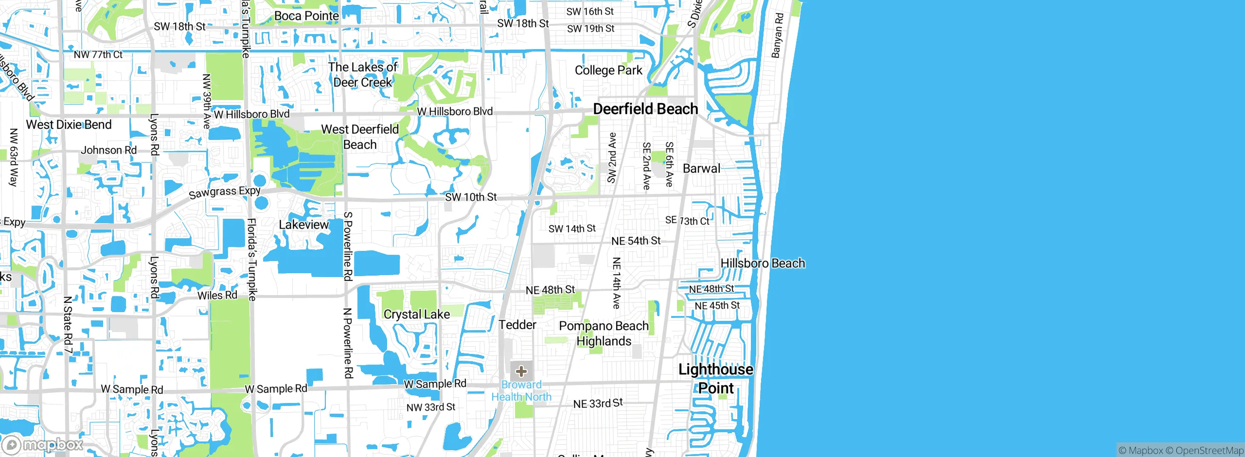 Map showing approximate location