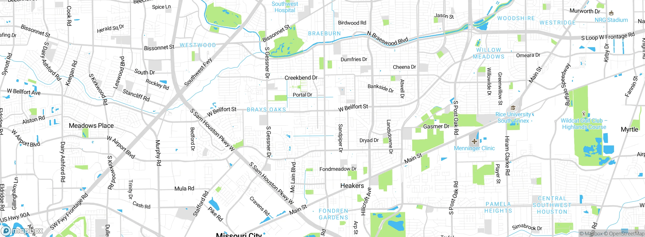 Map showing approximate location